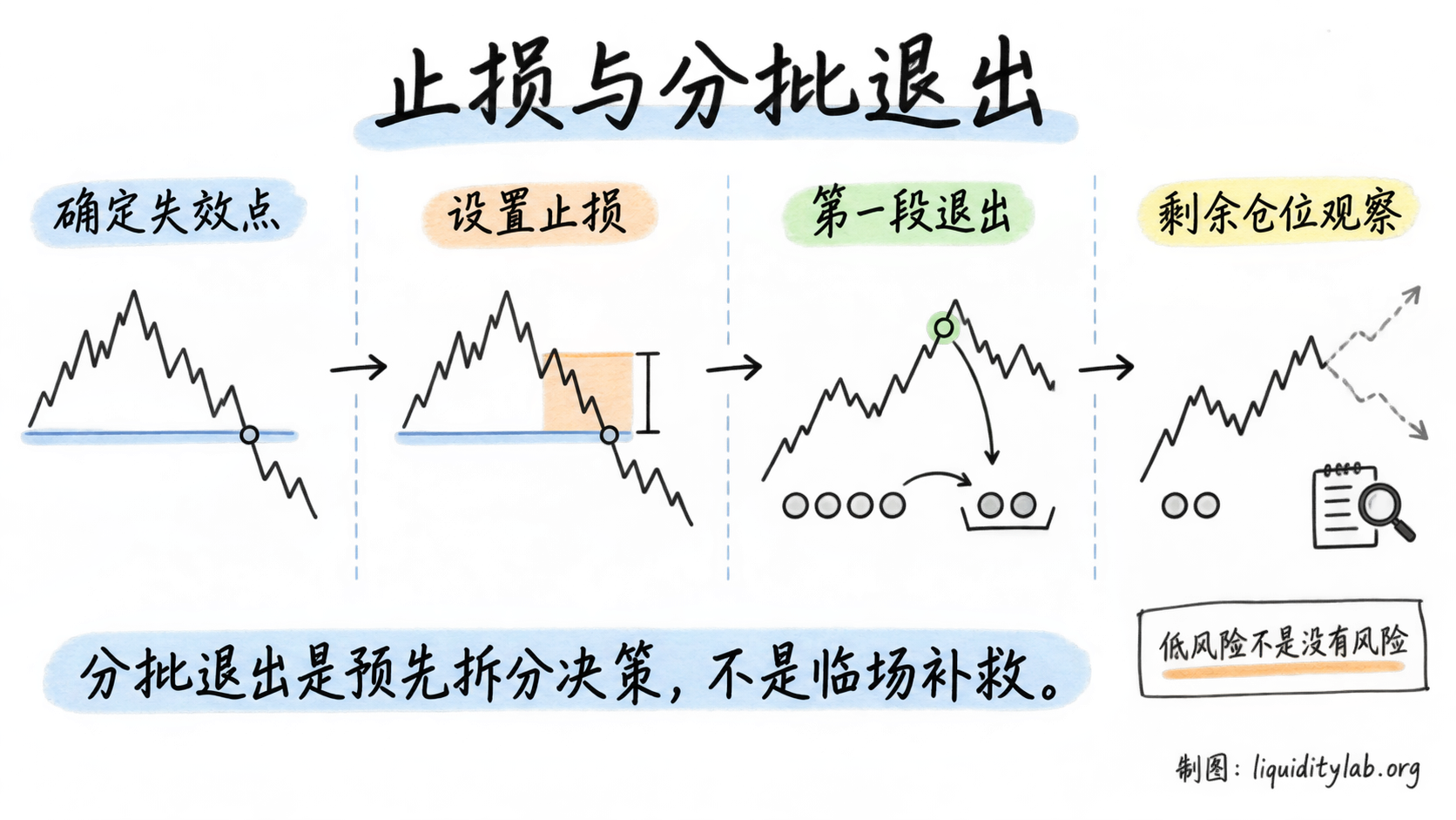 止损与分批退出的事前规划流程