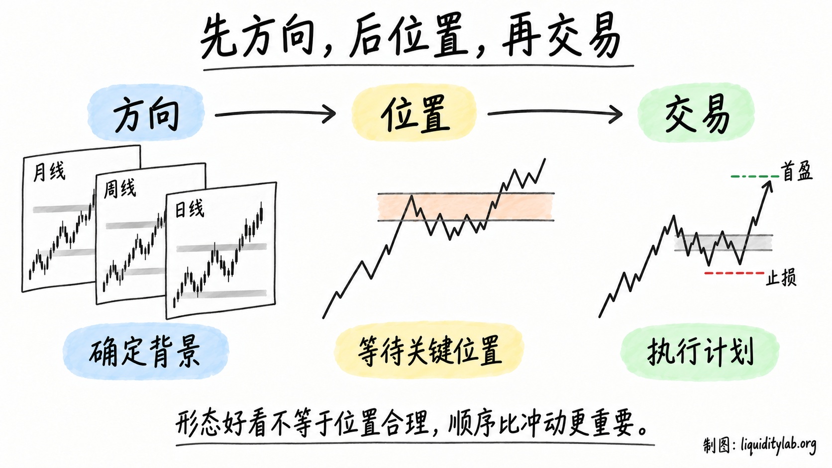 先方向、后位置、再交易的顺序框架