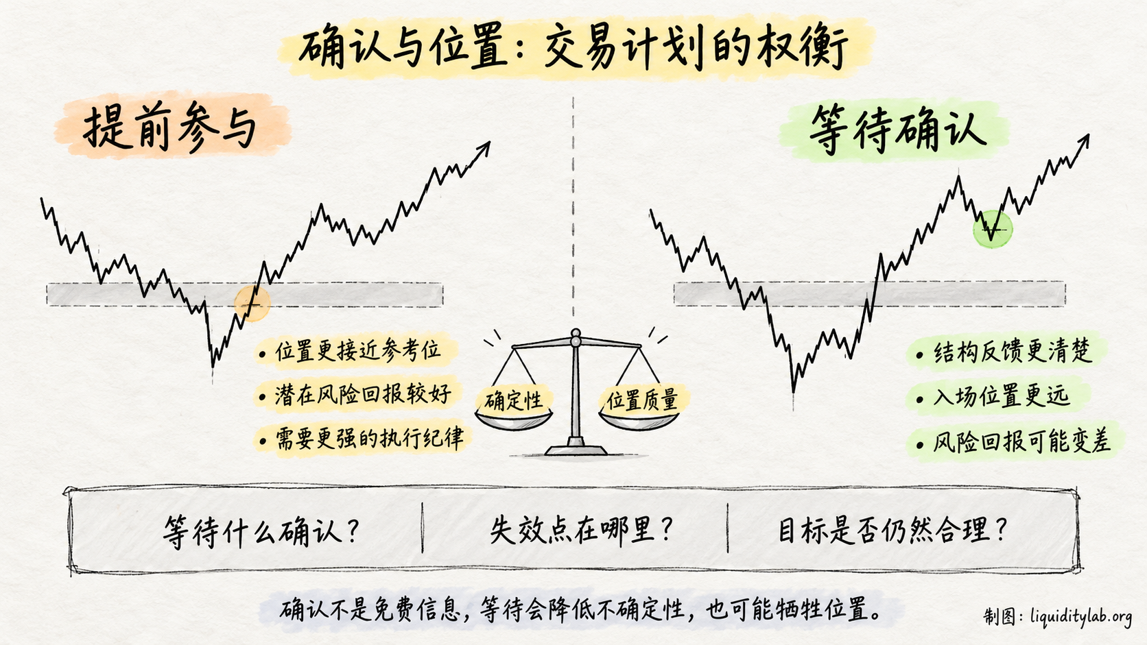 确认与位置的风险回报权衡